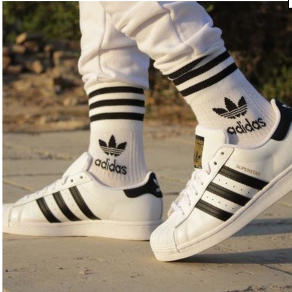 adidas Superstar White Black Sneakers